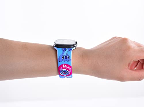 Cute Watch Band Compatible With Apple Watch Band 38Mm 40Mm 41Mm 42Mm 44Mm 45Mm For Stitch, Soft Silicone Replacement Sport Strap Compatible For Iwatch Se Series 7/6/5/4/3/2/1 For Kids #TOP1