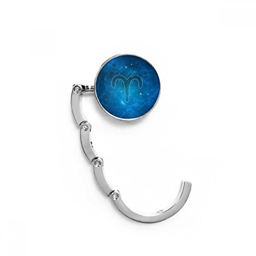 Soporte plegable de bolso para mesa con diseño de Aries noche estrellada 1
