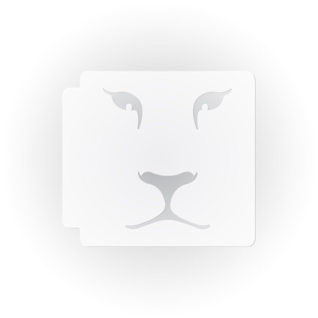 Lion Face 783-F389 Stencil (7 inch)