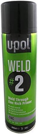 U-Pol Weld #2 Zink Grundierung Aerosol Sprühfarbe 450ml Schnell 180809568233