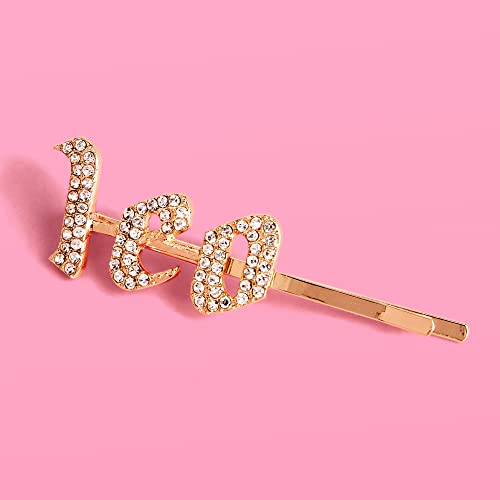 Xo, Fetti Leo Hair Pin, Birthday Party Rhinestone Clip | Zodiac Leo Hair Accessory, Horoscope, Astrology Bday Party Decorations Gift #TOP17