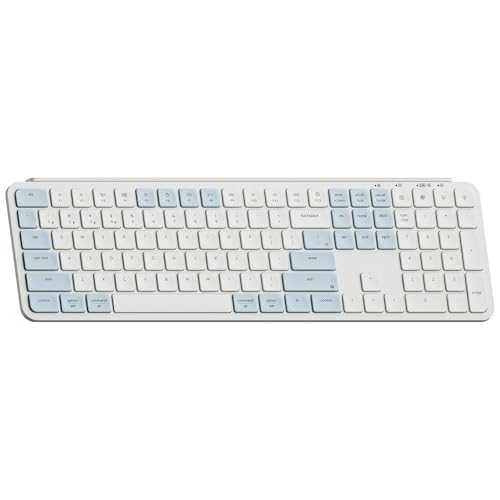 【国内正規品】Keychron B6 Pro ウルトラスリム ワイヤレスキーボード、フルサイズ、テンキー付、ZMKカスタマイズ、シザースイッチ、2.4 GHz/Bluetooth 5.2/有線接続、ロングバッテリーライフ、Mac Windows Linux