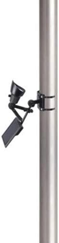 Moonrays 92320 LED Solar Powered Flag Pole Lights with Rechargeable Battery, Eco Friendly, 50 Lumens, 120- Degree Angle Beam of Clean Consistent Light, Automatic Illumination, Black