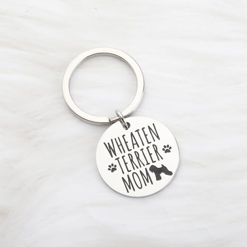 Image of CENWA Wheaten Terrier Lovers Gifts Wheaten Terrier Mom Keychain Wheaten Veterinary Mom Gift