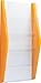 Produktbild Helit H6270140 - Wandbogendisplay "the arc" 4 x DIN A4 hoch, orange transluzent