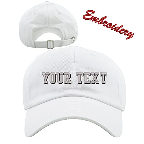 Premium Baseball Cap Kb4006 / Custom Hats/Embroidery Hats/Monogram Hats (White), One Size-Large #TOP19