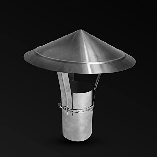 Chapeau de cheminee ventilation toit gaines zinc couvercle - 5