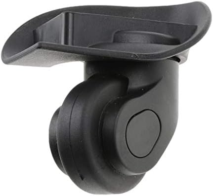 2 Pieces A20 Suitcase Luggage Mute Wheels Replacement Casters for Trolley Black - Easy Installation