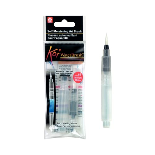 SAKURA Koi Water Color Brush 4-ml Tank, Medium Round Brush 38551
