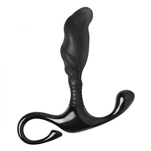Trinity Vibes Silicone Wavy Prostate Exerciser, Black (ad481)