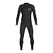 Xcel Mens Axis Flatlock Long Sleeve Back Zip 3/2mm Fullsuit (Black, Medium)
