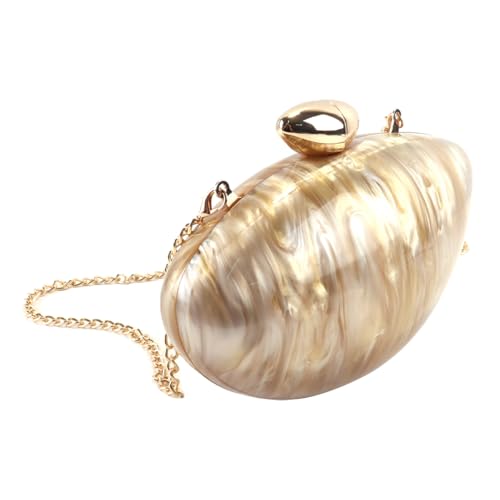 Sac de soirée métallique coquillage pour mariage fête et femme