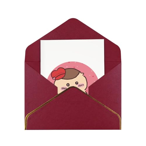 メッセージカード ちいかわ くりまんじゅう グリーティングカード かわいい 挨拶状 年賀状 感謝カード 金箔押し 封筒付き 多機能 レター用品 お誕生日 結婚式 記念日 職場 バレンタイン 人気 贈り物 プレゼント
