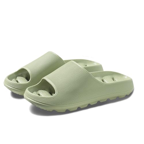Cloud Slides for Women Men Breathable Pillow Slippers Non-Slip Shower Bath Platform Foam Sandals for Indoor Outdoor House