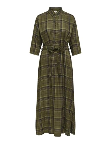 Robe chemise mi-longue JDY Stay manches 3/4 pour femme élégante