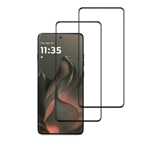 Verre trempé Motorola Edge 2025 lot de 2 protections d'écran incurvées 3D couverture complète 6.7"