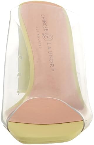 Chinese Laundry Women's Jazzz Vinyl Heeled Sandal, Lime Green, 7.5 | Image 1