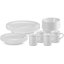 Le Creuset Stoneware Dinnerware Set, 16 pc., White