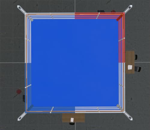 Heavy Duty Boxing Ring Canvas Cover – Non-Slip Cotton Fabric with Grommets – Professional Grade for Training & Competition (Blue, 18X18 Ft)