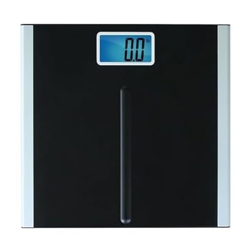 Eat Smart Precision Premium Digital Bathroom Scale with 3.5 inch Readout Display and 'Step-On' Technology, Bath Scale for Body Weight, 400 lb Capacity, Black