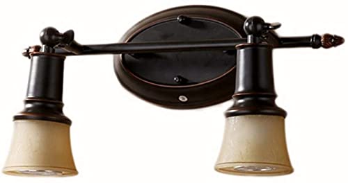 Miroir salle de bain mal éclairé ? Découvrez l'applique murale fer forgé 2 têtes