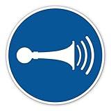 Signal sonore : M029 - DIN EN ISO 7010 / ASR A1.3 - Autocollant : Ø 20 cm