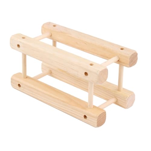 Soporte de madera para 2 botellas de vino miniatura 1