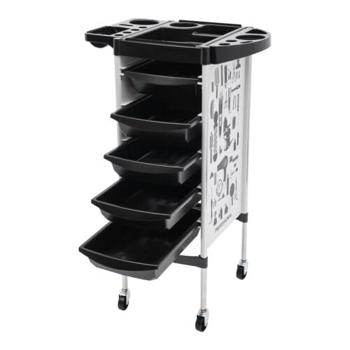 Chariot de rangement pour salon de coiffure pour libérer l'espace et ranger vos outils
