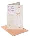 American Greetings Dress Happy Bridal Shower Wedding Card with Ribbon and Foil