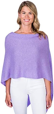 Alashan Cashmere Claudia Nichole Cashmere Draped Dress Topper - Lilac - 1469
