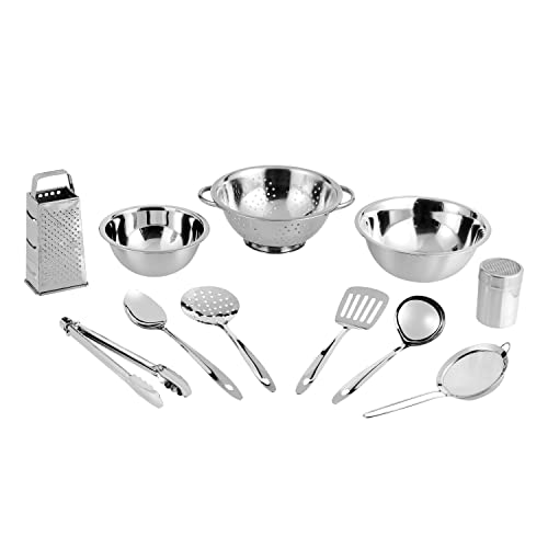 Vinod 11-Piece Stainless Steel Cookware & Kitchen Set