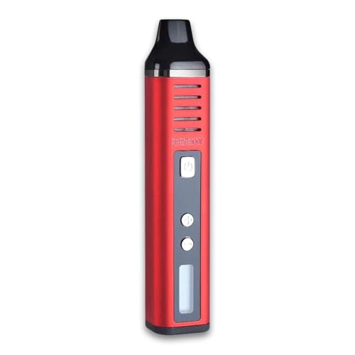 Vaporizador Hierbas Secas Pathfinder V2, gran cámara de cerámica, batería de 2200 mAh, configuraciones de temperatura avanzadas, vaporizador de hierbas de diseño innovador y funcional (rojo)