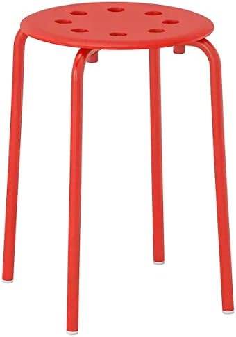 IKEA Boutique Store Marius Stool (Pack of 2) Seat Height: 45 cm, 17 3/4-Inch - Sold by Bunnings Home (Red)