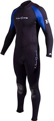 Neosport Wetsuits Men's Xspan 7Mm Full Jumpsuit, Blue Trim, Medium - Diving, Snorkeling & Wakeboarding #TOP1
