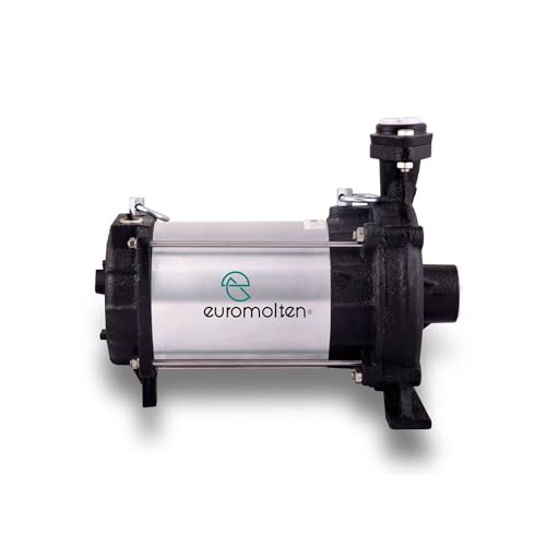 Image of EUROMOLTEN 1hp Open well Submersible water Pump (ISI Certified), Dual Carbon Bush Technology, 100 Percent Fine Copper Winding, Heavy Duty Pump (15 months Warranty-Value flow)