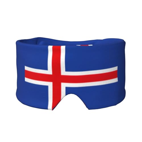 Orejeras opacas con estampado de bandera de Islandia para adultos, niños, hombres y mujeres