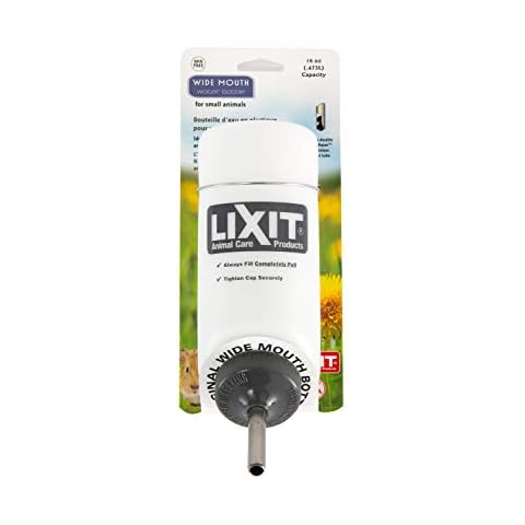 Lixit Pet Wide Mouth Water Bottle (16 oz), translucent, 8802 Cover