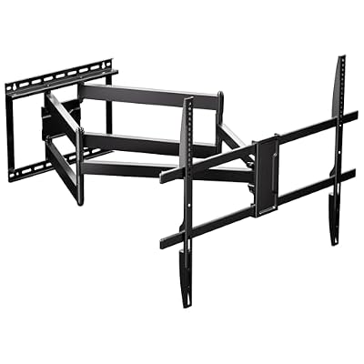 Mount-It! Corner Long Arm Full Motion TV Wall Mount, Extra Long 42.5-Inch Extension, Heavy-Duty Dual Arm Bracket for 43–100 Inch TVs, Swivel Tilt Level Adjustment, Max VESA 800x600, 132 lbs