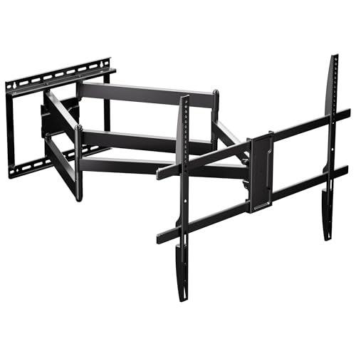 Mount-It! Long Arm Full Motion TV Wall Mount, Extra Long 42.5-Inch Extension, Heavy-Duty Dual Arm Articulating Mount for 43–100 Inch TVs, Swivel Tilt Corner Compatible, Max VESA 800x600, 132 lbs