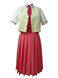 Higurashi no Naku Koro ni Sonozaki Mion Shion School Uniform Cospay Costume (Female XXL)