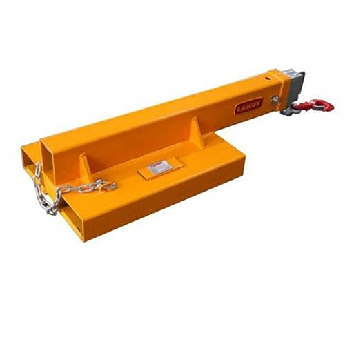 VeroFree Silver Forklift Short Mobile Crane Lifting Hoist Jib Boom Attachment – 9900lb Capacity, Heavy Duty Tool For Forklifts Industrial Use