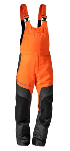 Husqvarna Schnittschutz‑Latzhose Classic A Gr. 52 – Schnittschutzklasse 1 (20 m/s), robuste Forst‑Latzhose, atmungsaktiv, verstellbare Träger, Belüftungsreißverschlüsse, ideal für Forstarbeiten