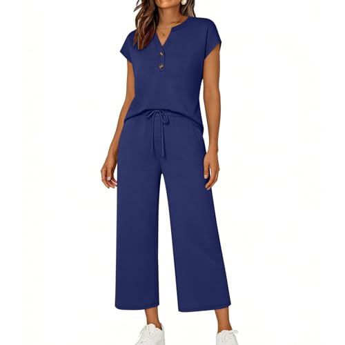 Ensemble de survêtement d'été anti-chaleur à pantalon ample fluide