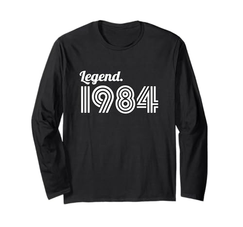 Legend 1984 - Anno di nascita in stile retrò - Milestone Birthday Maglia a Manica
