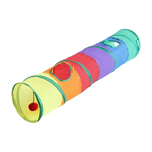 Tubo de juego para gatos plegable para optimizar espacio y diversión 2