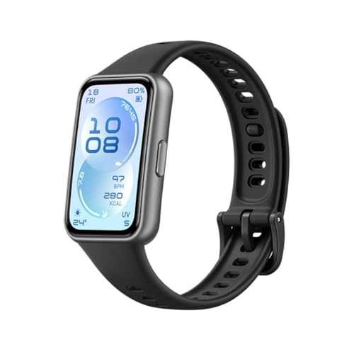 Huawei Reloj Inteligente Band 11, Pantalla AMOLED de 1.62 Pulgadas, 1500 nits, Banda Inteligente HRV, rastreador de Fitness, frecuencia cardíaca y SpO2, hasta 14 días de duración de la batería