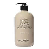Youth To The People Superfood Hand + Body Lotion (13.1 fl oz), Omega-Rich Plant Butters + Antioxidants Moisturizer, Soothes Dry + Dull Skin, Non-Greasy, Aromatic Fragrance, Vegan