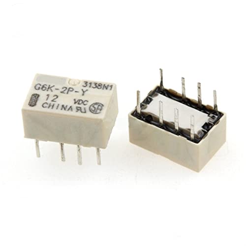 Relés G6K-2P-Y 24VDC de 8 pines para solucionar caídas de tensión en placas de control