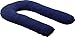 Moonlight Slumber Comfort-U Body Pillow + Navy Plush Pillowcase Cover (Full Size)