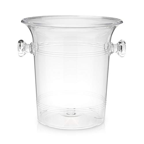 True Acrylic Ice Bucket with Handles, 3-Liter Capacity, Clear Plastic Ice Bucket, Acrylic Wine Bucket, Clear Champagne Bucket, Beverage Bucket, Ice Buckets for Parties, 8.75" x 8.25", Set of 1 - Image 5